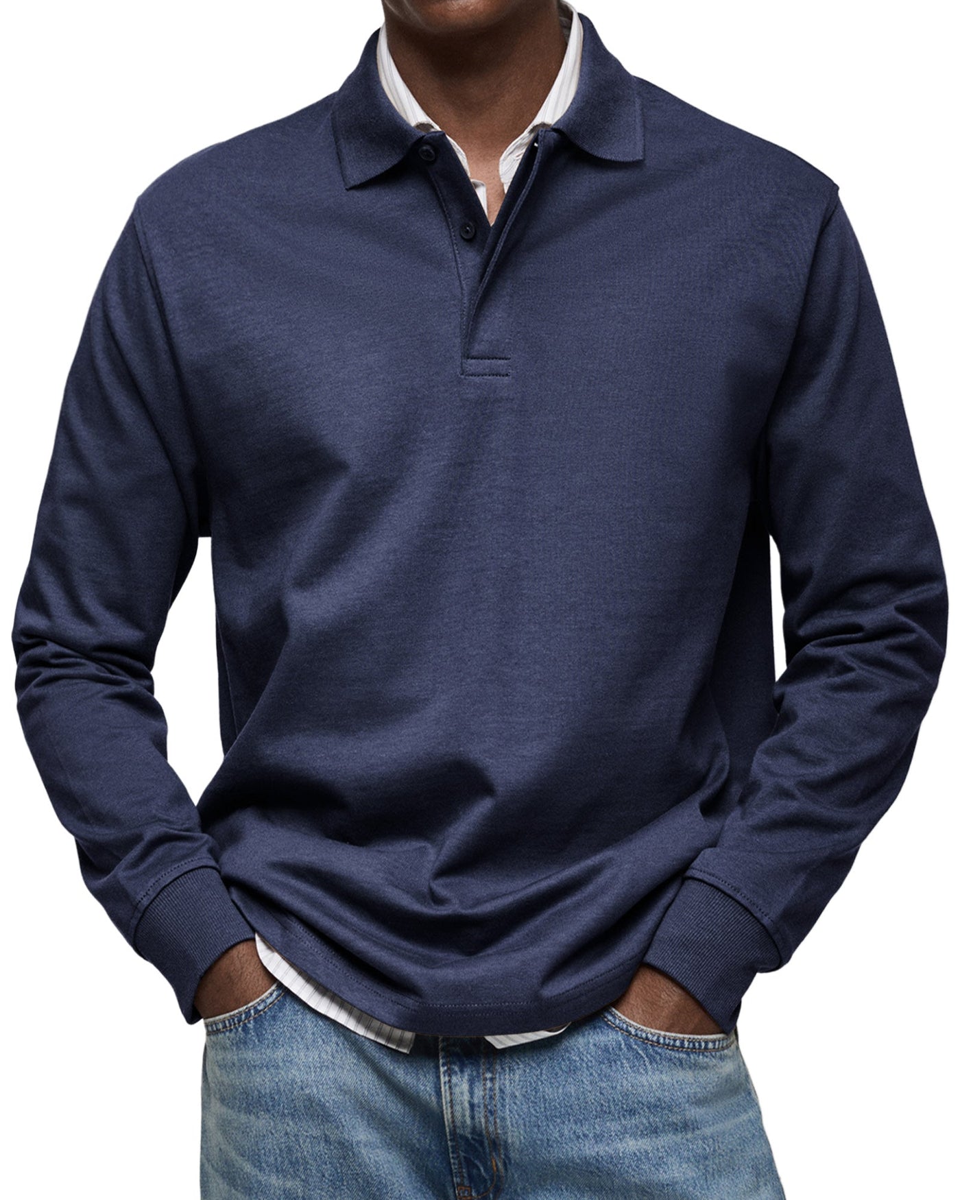 POLO DI LUSSO A MANICHE LUNGHE