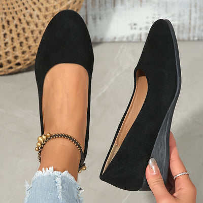 Éliane™ – Ballerine comode con tacco compensato