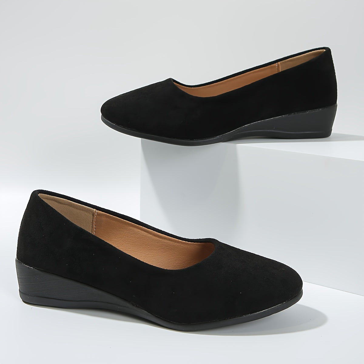 Éliane™ – Ballerine comode con tacco compensato