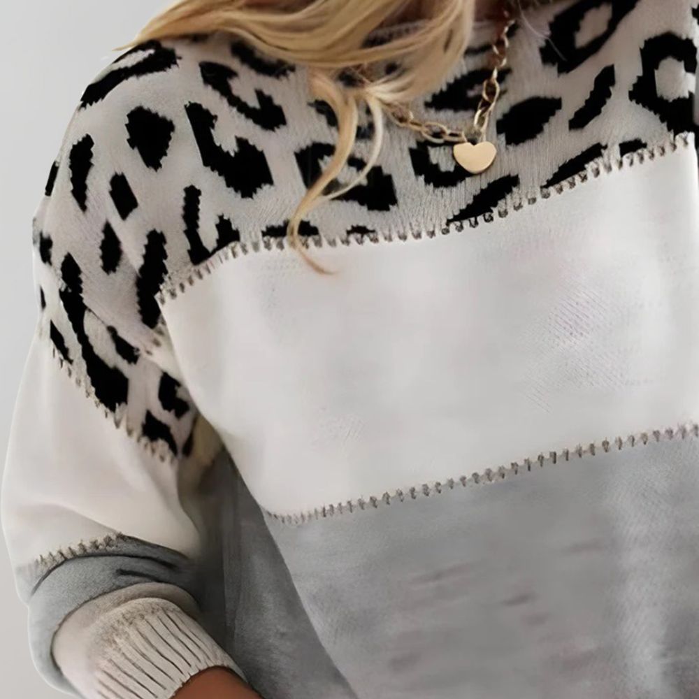Cléa | Maglione Leopardo Chic