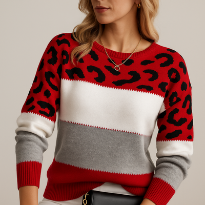Cléa | Maglione Leopardo Chic