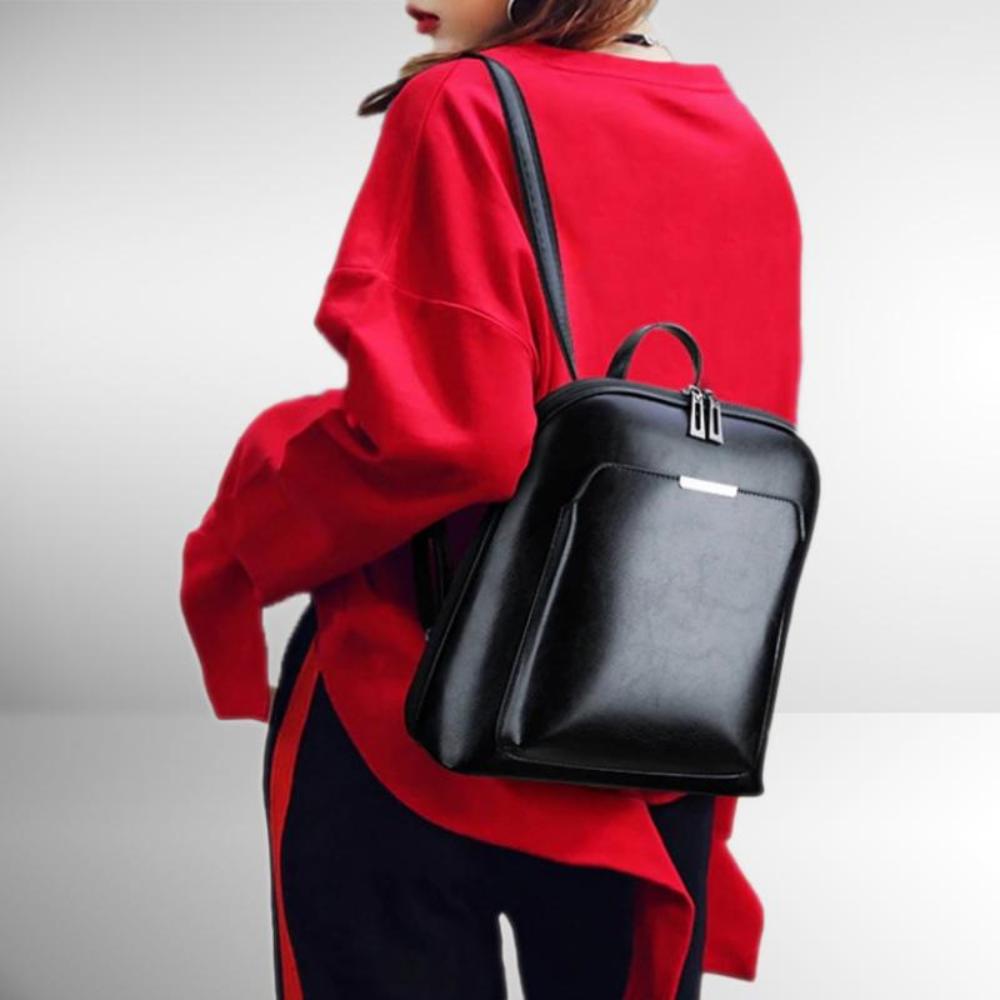 Saskia - Zaino classico con doppia apertura a zip