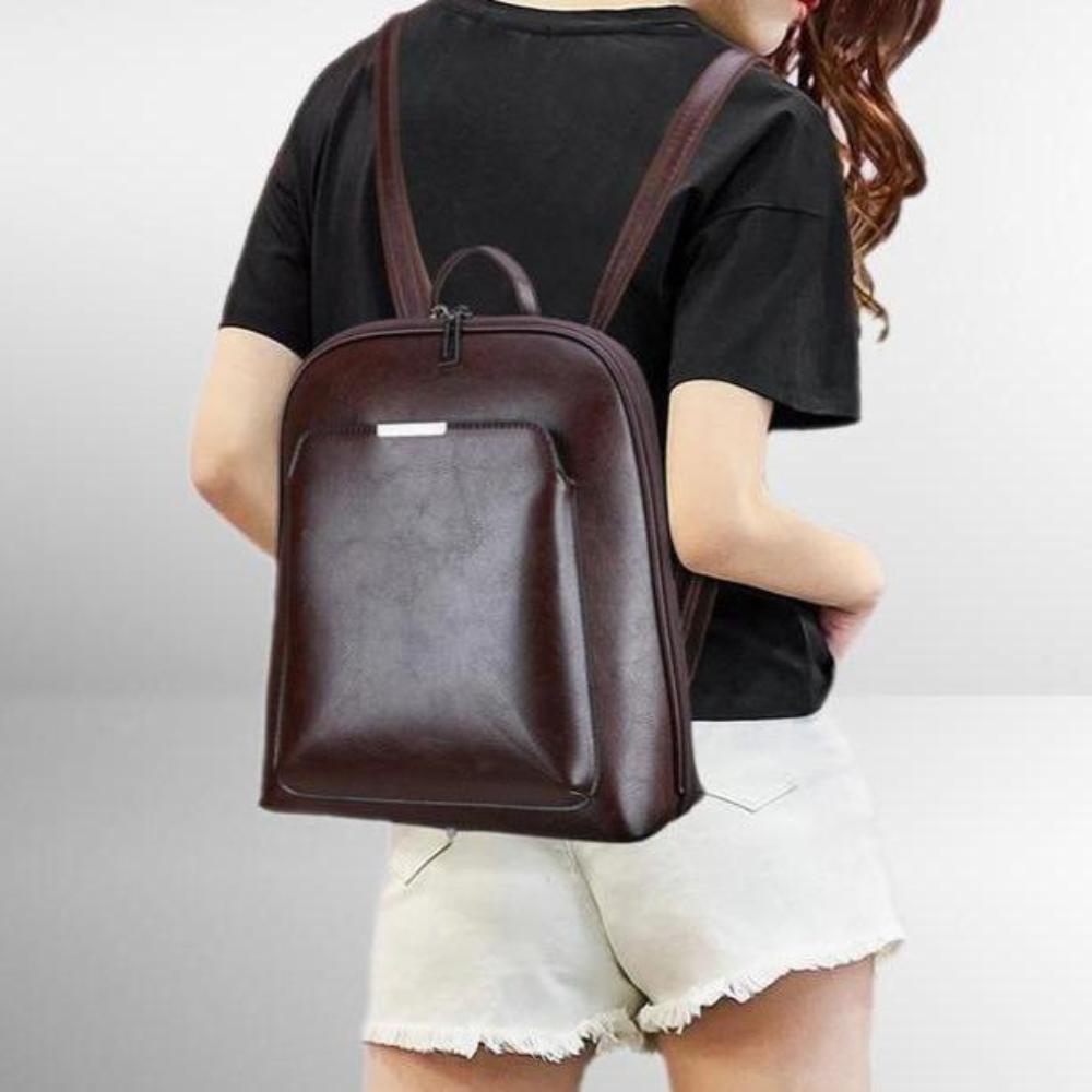 Saskia - Zaino classico con doppia apertura a zip