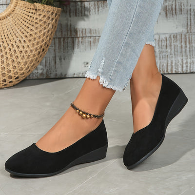 Éliane™ – Ballerine comode con tacco compensato